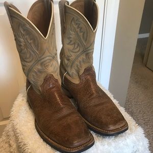 Ariat men’s brown QuickDraw square toe boot